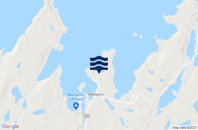 Gamvik, Norwayの潮見表地図