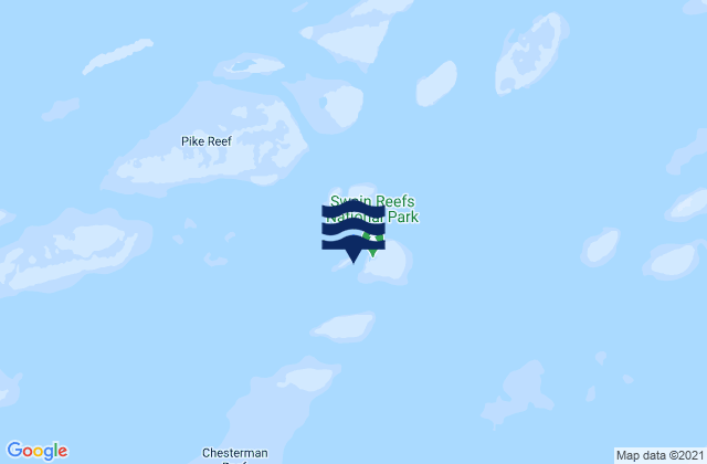 Gannet Cay, Australiaの潮見表地図