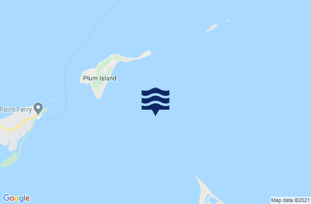 Gardiners Point & Plum Island, United Statesの潮見表地図