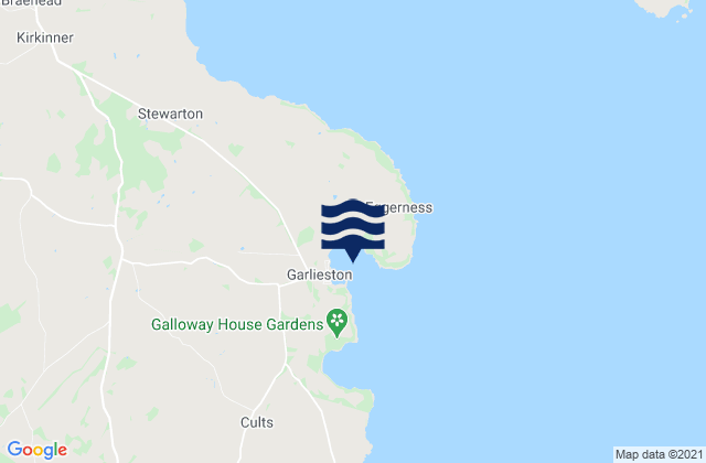 Garlieston Bay, United Kingdomの潮見表地図