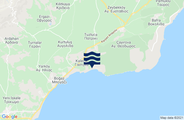 Gastriá, Cyprusの潮見表地図