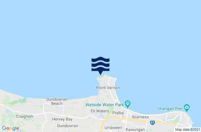 Gatakers Bay, Australiaの潮見表地図