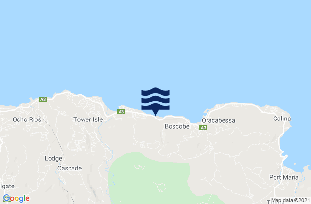Gayle, Jamaicaの潮見表地図