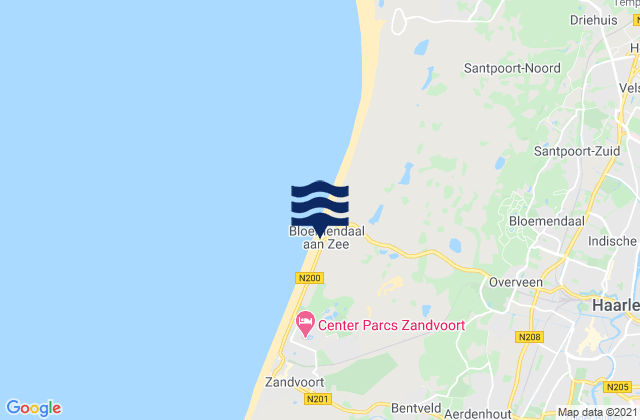 Gemeente Heemstede, Netherlandsの潮見表地図