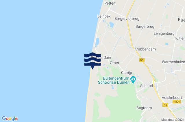 Gemeente Langedijk, Netherlandsの潮見表地図
