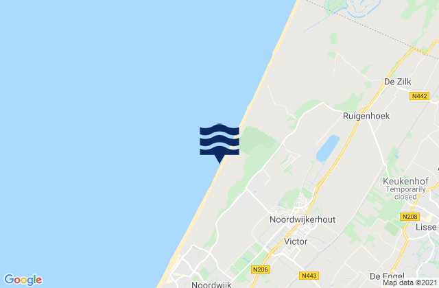 Gemeente Noordwijk, Netherlandsの潮見表地図