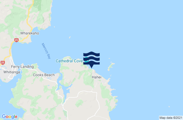 Gemstone Bay, New Zealandの潮見表地図