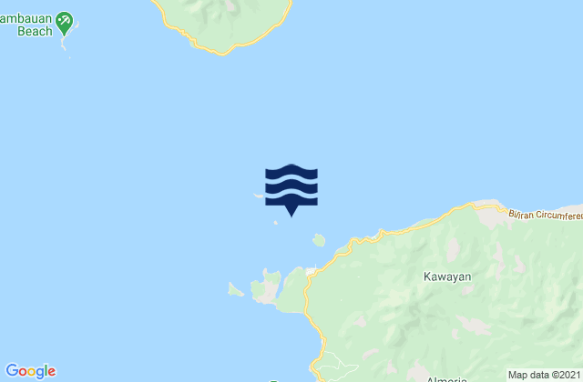 Genuruan Island Biliran Island, Philippinesの潮見表地図