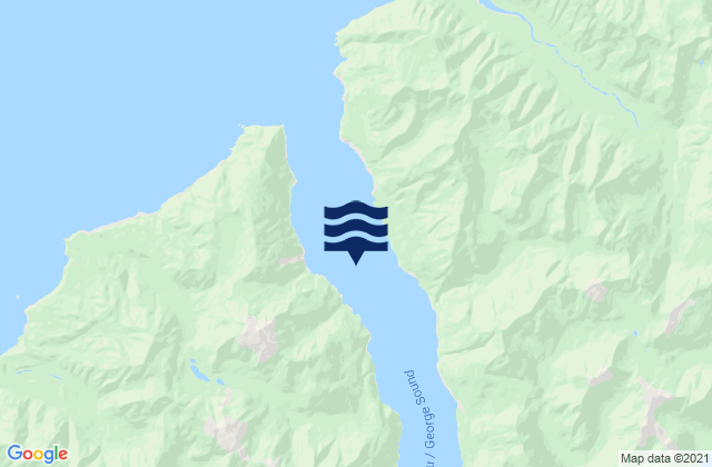 George Sound, New Zealandの潮見表地図