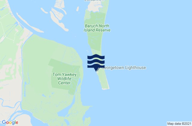 Georgetown Lighthouse, United Statesの潮見表地図