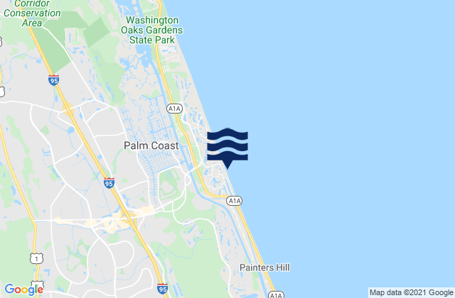 Georgetown, United Statesの潮見表地図