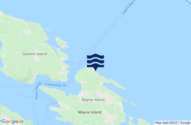 Georgina Point, United Statesの潮見表地図