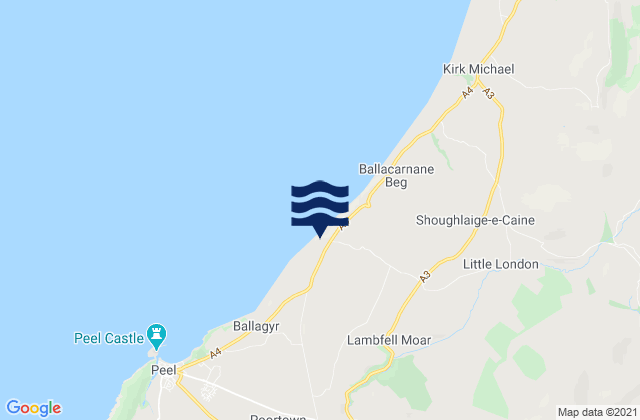 German, Isle of Manの潮見表地図