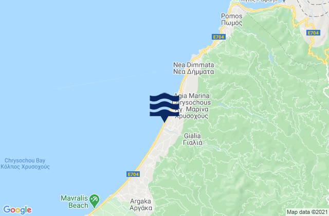 Gialiá, Cyprusの潮見表地図