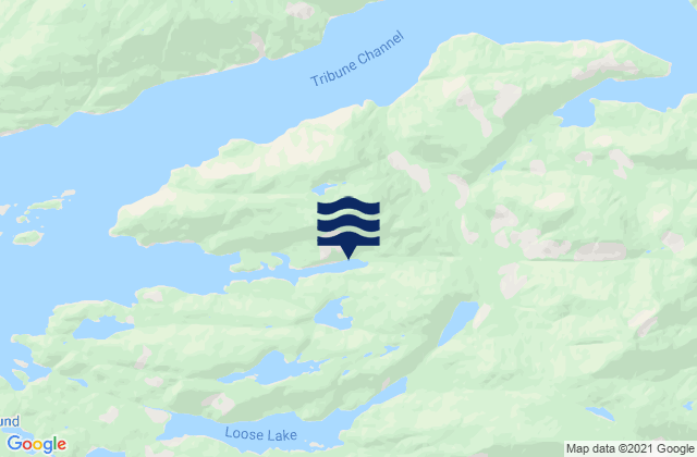 Gilford Island, Canadaの潮見表地図