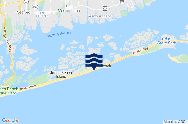 Gilgo Beach, United Statesの潮見表地図