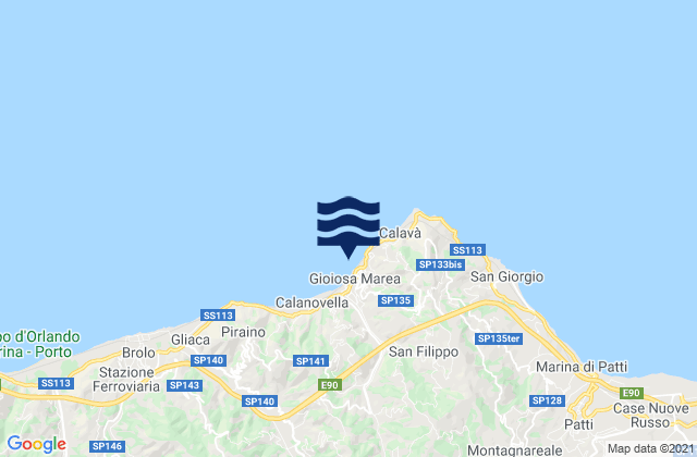 Gioiosa Marea, Italyの潮見表地図