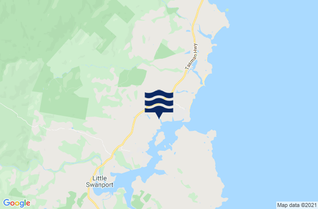 Glamorgan/Spring Bay, Australiaの潮見表地図