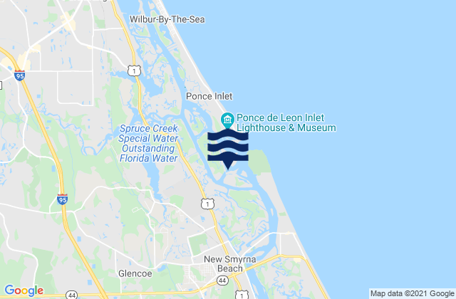 Glencoe, United Statesの潮見表地図