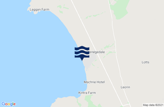 Glenegedale, United Kingdomの潮見表地図