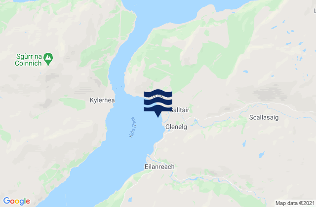 Glenelg Bay, United Kingdomの潮見表地図