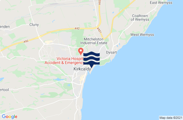 Glenrothes, United Kingdomの潮見表地図