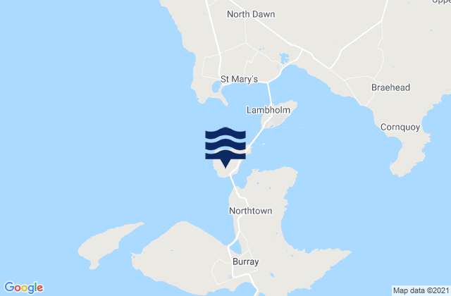 Glimps Holm, United Kingdomの潮見表地図