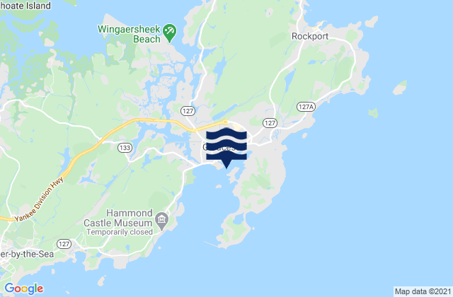 Gloucester, United Statesの潮見表地図