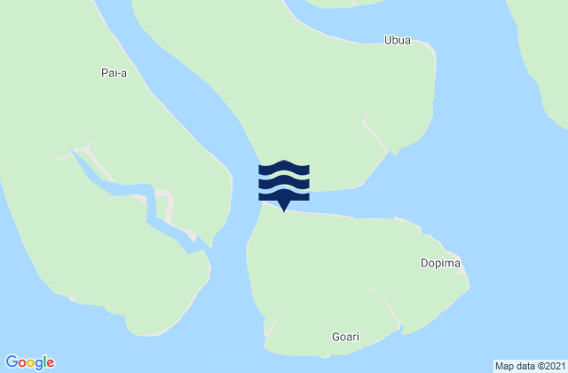 Goaribari Island, Papua New Guineaの潮見表地図