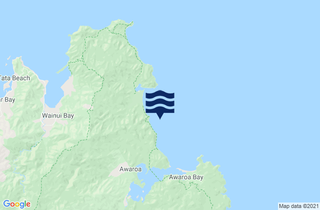 Goat Bay, New Zealandの潮見表地図