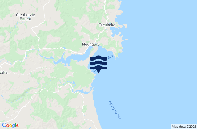 Goat Island, New Zealandの潮見表地図