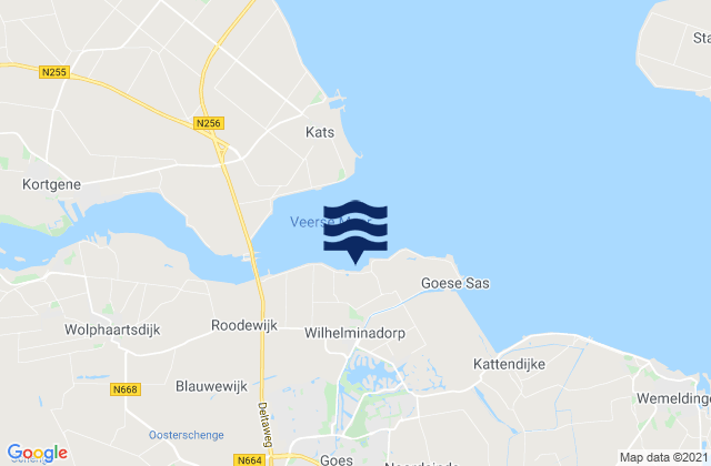 Goes, Netherlandsの潮見表地図