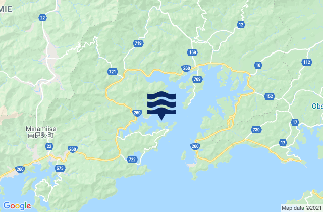 Gokasyo, Japanの潮見表地図