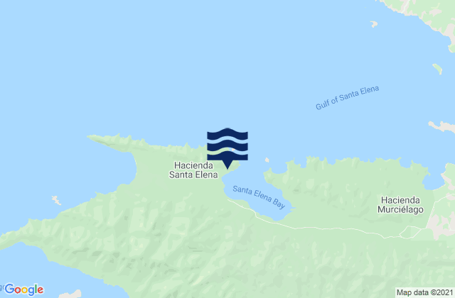 Golfo Elena, Costa Ricaの潮見表地図
