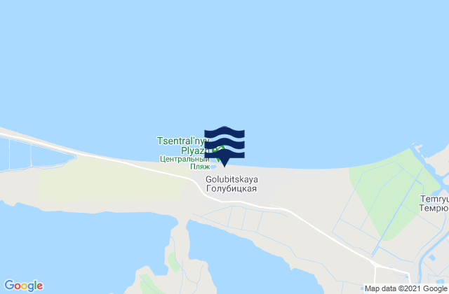Golubitskaya, Russiaの潮見表地図