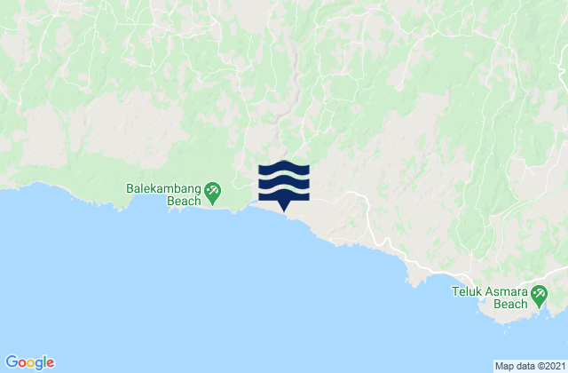 Gombangan, Indonesiaの潮見表地図