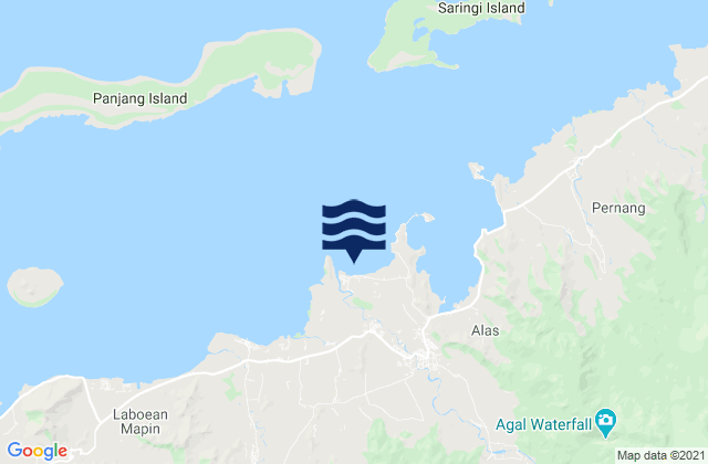 Gontar, Indonesiaの潮見表地図