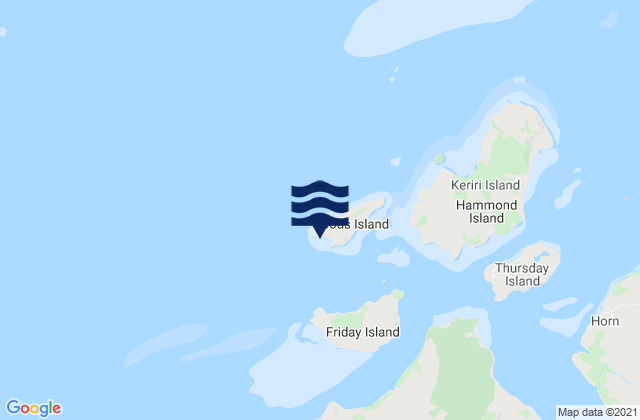 Goods Island, Australiaの潮見表地図