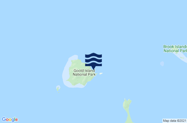 Goold Island, Australiaの潮見表地図