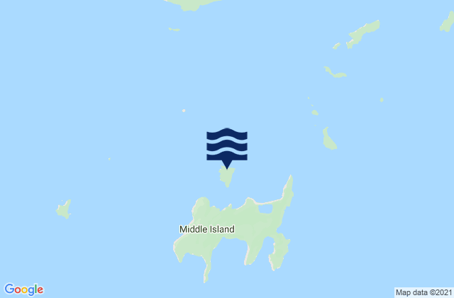 Goose Island, Australiaの潮見表地図
