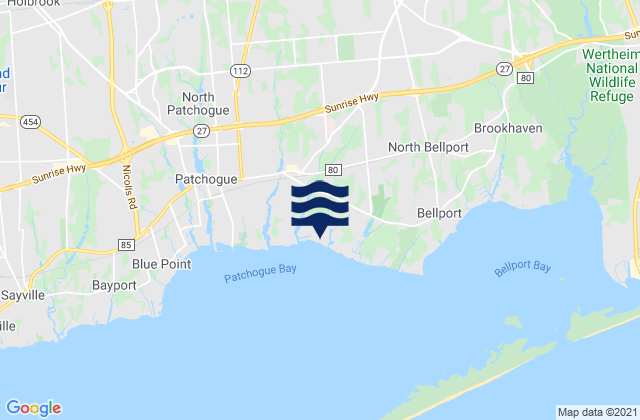 Gordon Heights, United Statesの潮見表地図