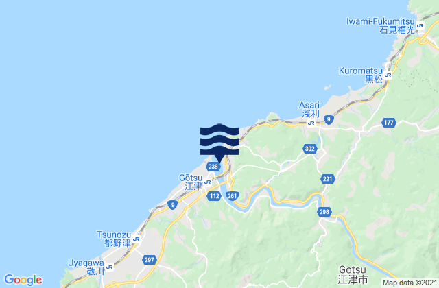 Gotu, Japanの潮見表地図