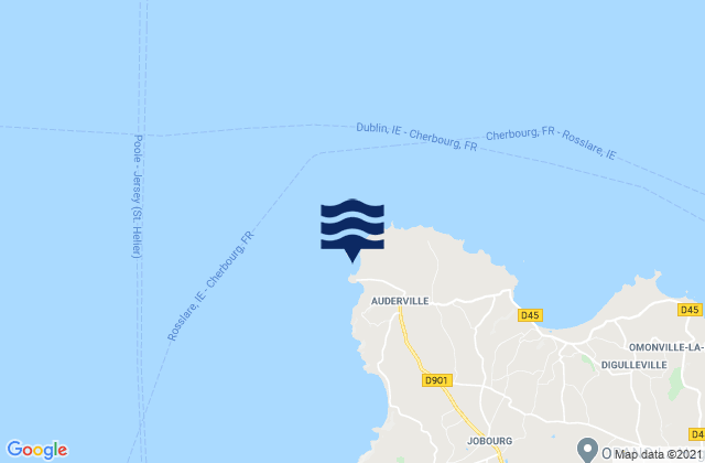 Goury, Franceの潮見表地図