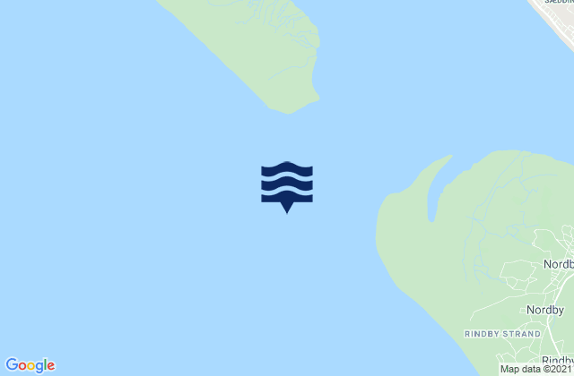 Gradyb Bar, Denmarkの潮見表地図