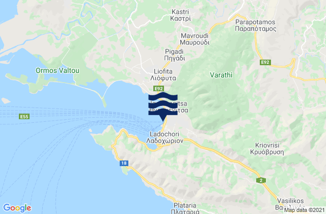 Graikochóri, Greeceの潮見表地図