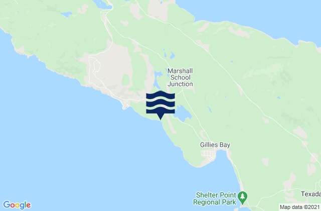 Granby Bay, Canadaの潮見表地図
