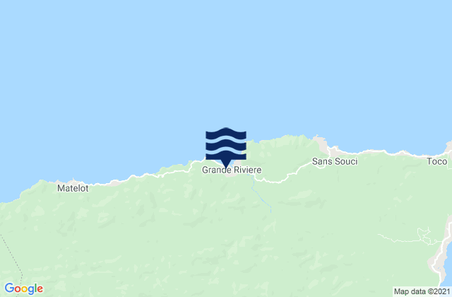 Grand Rivere, Trinidad and Tobagoの潮見表地図
