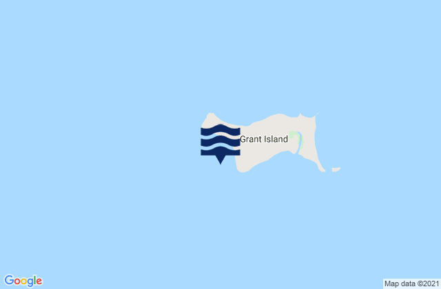 Grant Island, Australiaの潮見表地図