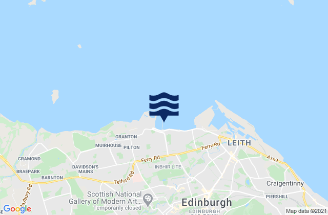 Granton, United Kingdomの潮見表地図