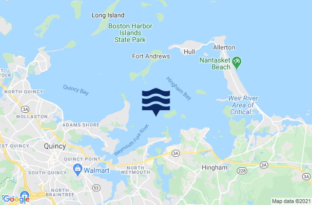 Grape Island, United Statesの潮見表地図